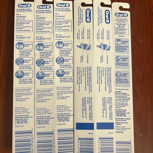 6 New Oral-B Toothbrushes - Picture 3 of 3